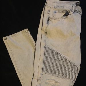 Pacsun biker stacked skinny denim